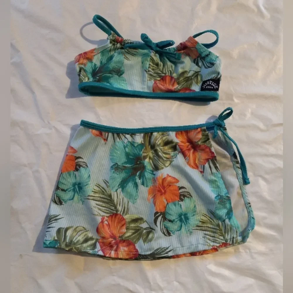 Justice Retro Surf 2 Piece Bathing S 7/8